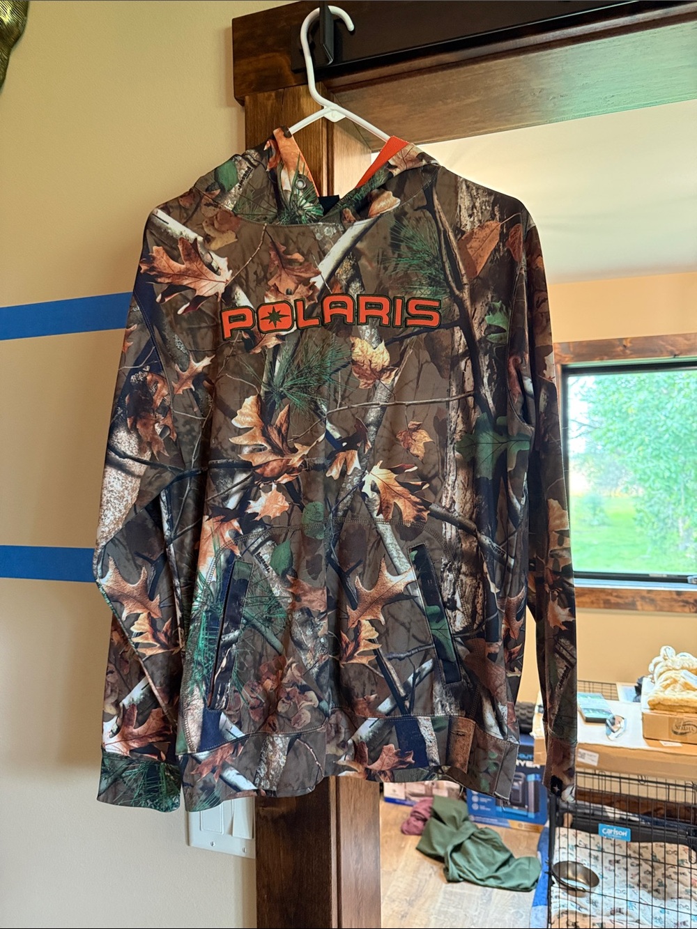 Polaris Men's Camo Pullover Hoodie - Brown & Green